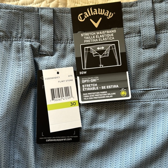 Callaway Men’s Shorts - 30W - Flint Stone - Picture 2 of 5